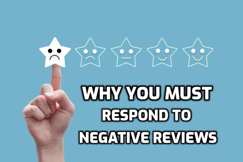 Responding to negative reviews